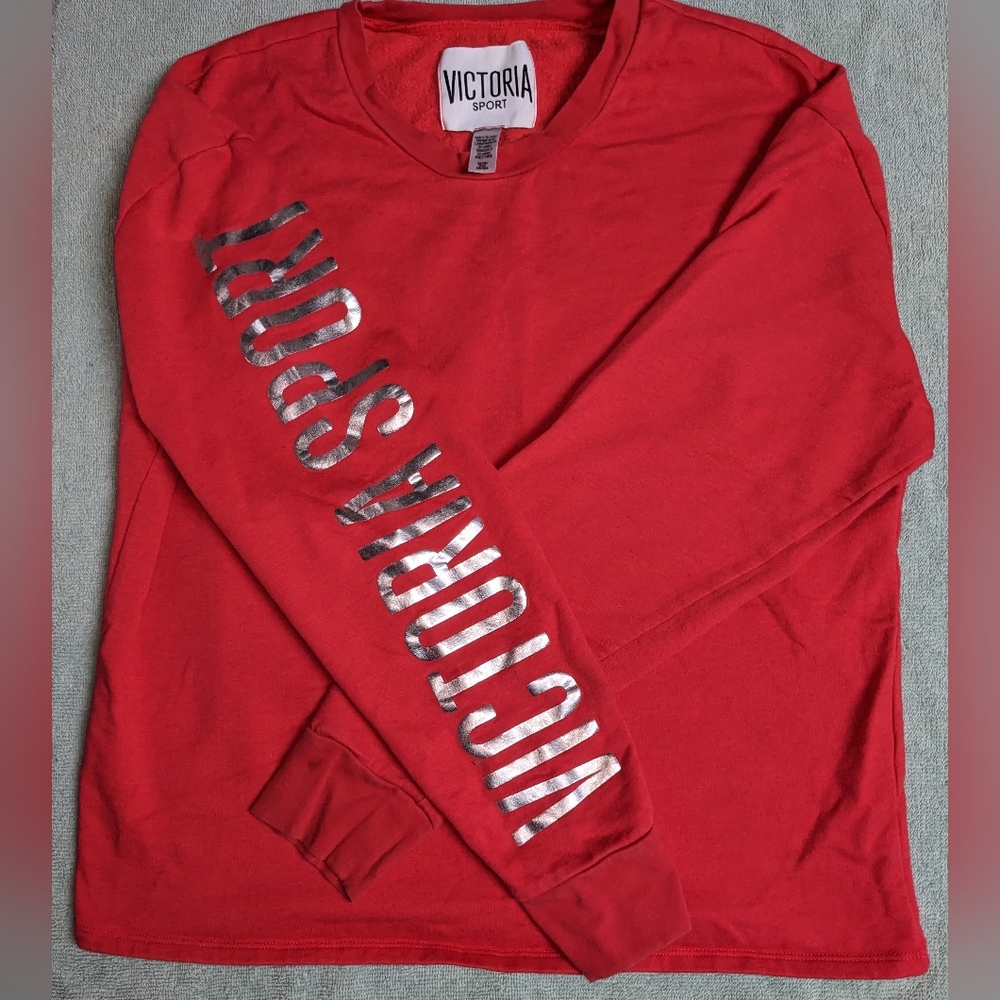 Victoria secret sport crop top crew neck sweater